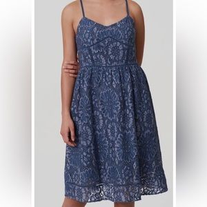 NWOT LOFT Lace Midi Dress, side 2
